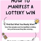 manifesting winning the lottery